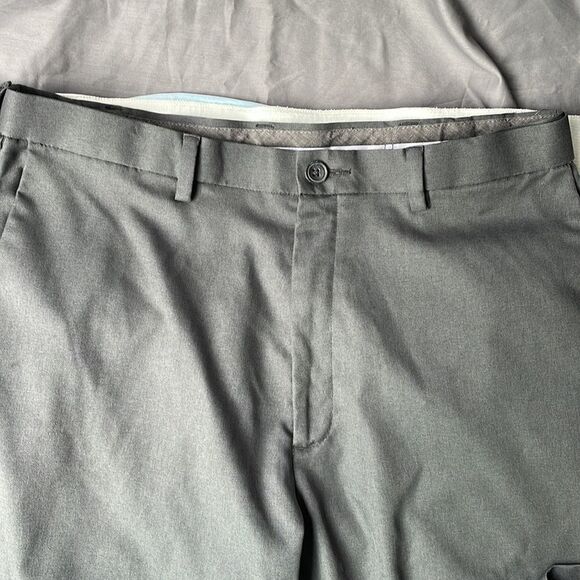 Haggard cool 18 Pro dark grey dress pants hidden elastic waist 36”w 32” inseam - Picture 3 of 8